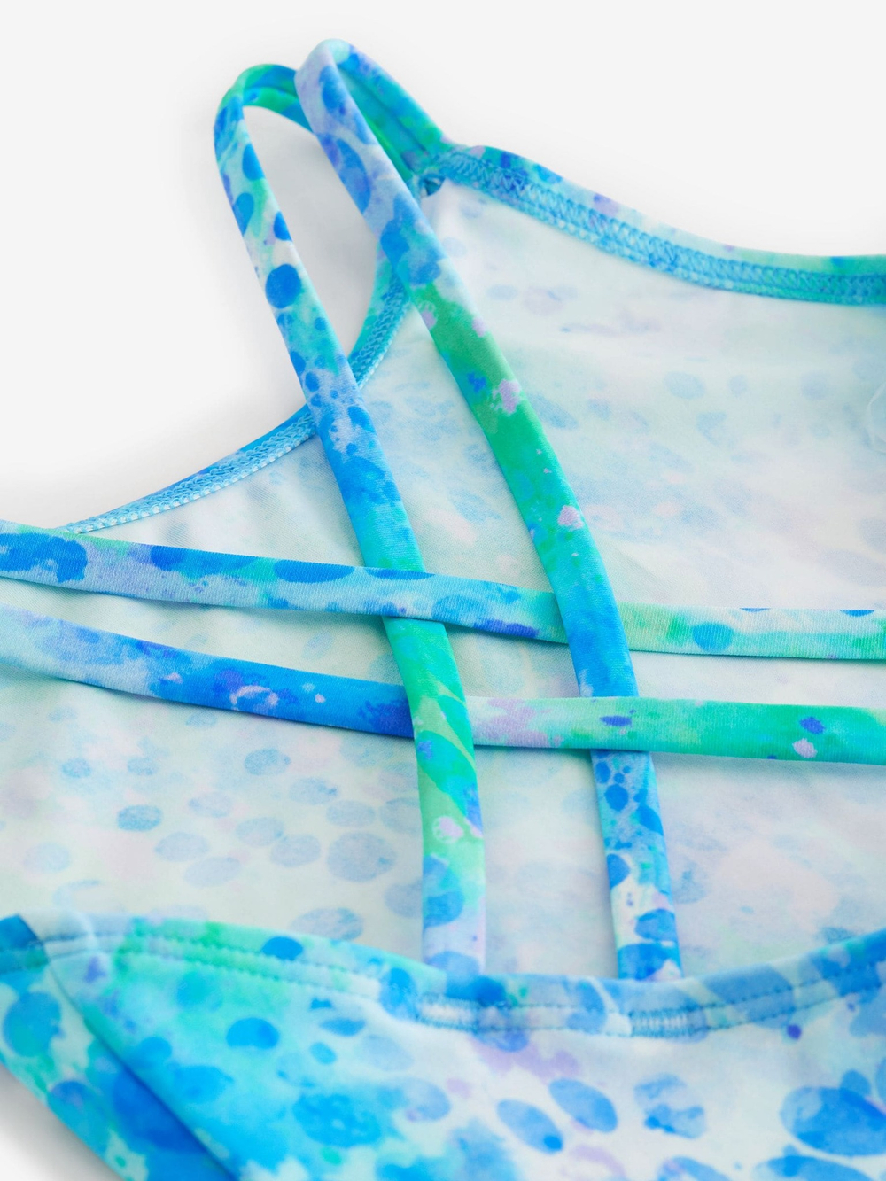 Купальник слитный для девочки Next N01-100, Синий, Зеленый