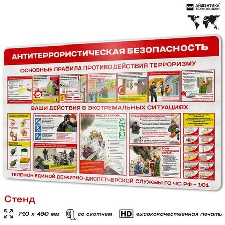 Стенды Антитеррор