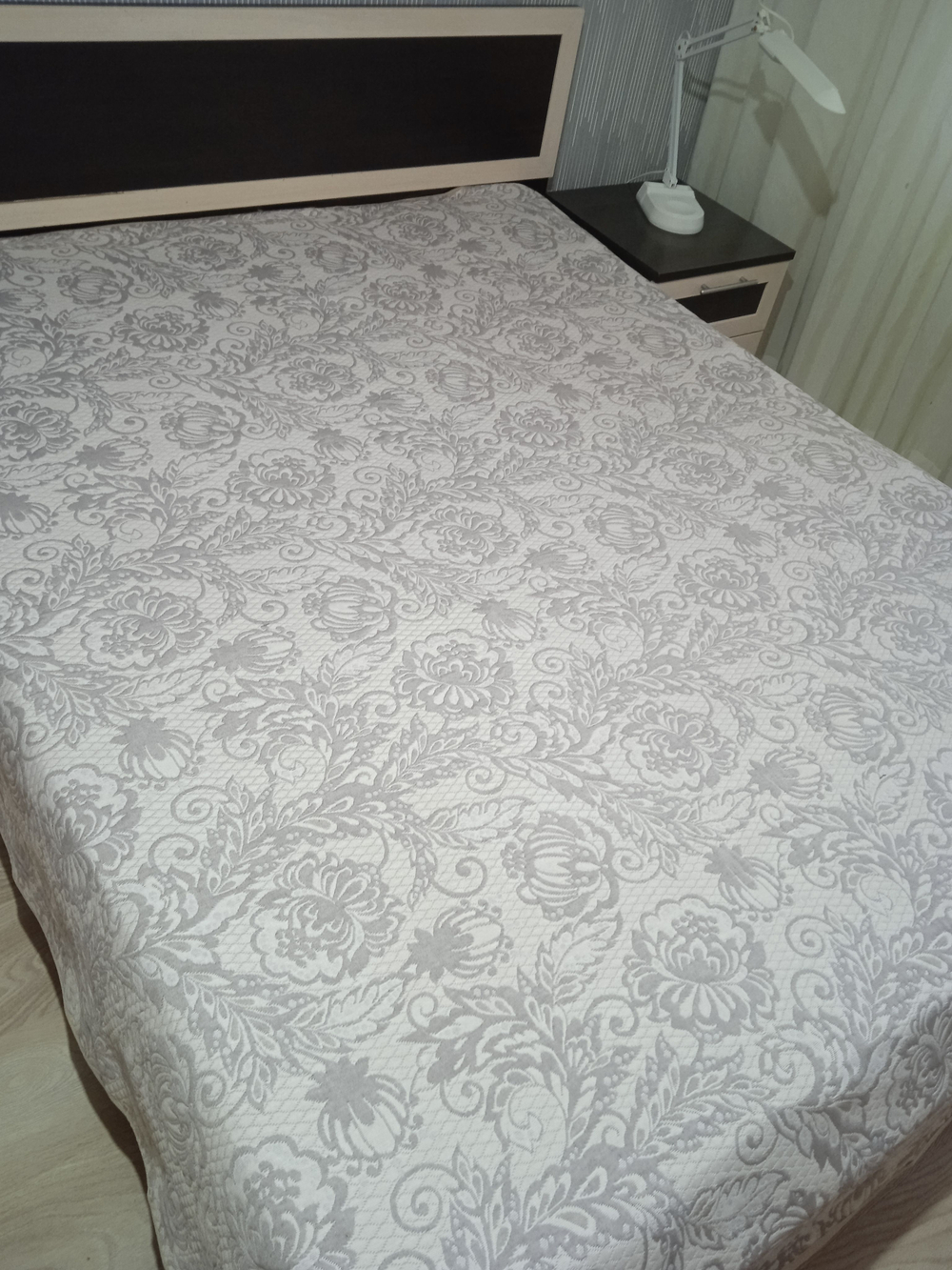 Покрывало жаккардовое двухстороннее Нежность 17-18 беж,серый 1,5 (150х200)