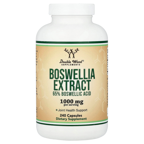 Double Wood Supplements, экстракт босвеллии, 240 капсул (500 мг в 1 капсуле)