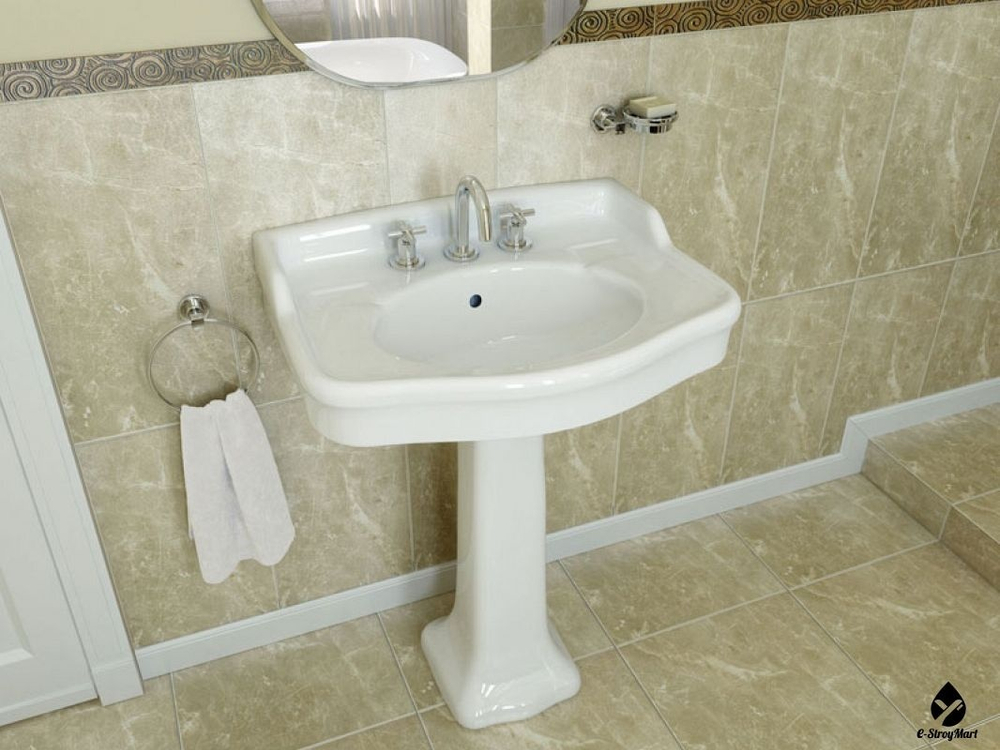 Раковина в комплекте с постаментом/Vitra Aria/6055B003-0001/72_54//, шт