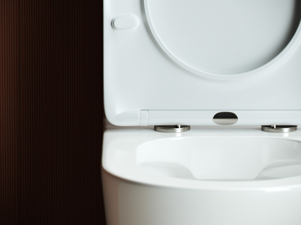 Унитаз-компакт безободковый Ceramica Nova Highlight CN1802-B с крышкой-сиденьем микролифт, белый глянец