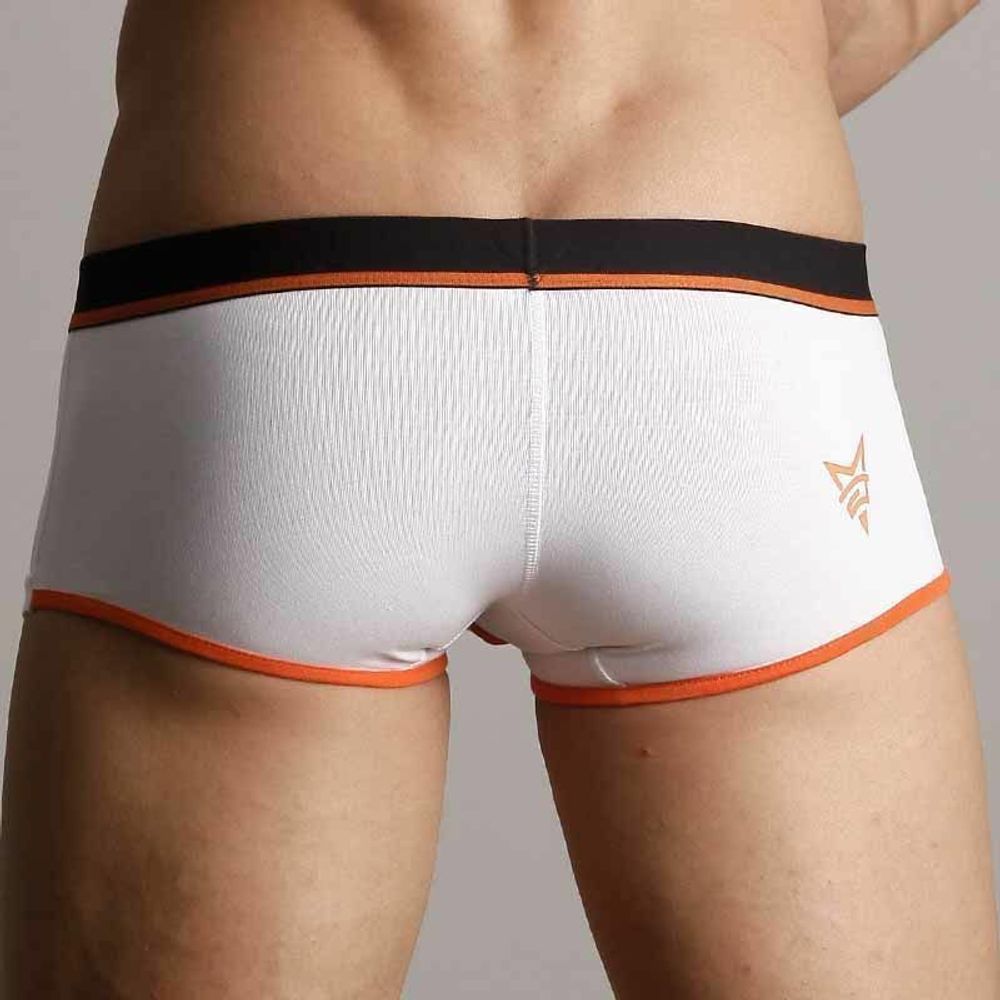 Мужские трусы хипсы Movere White Orange Waistband Hipster