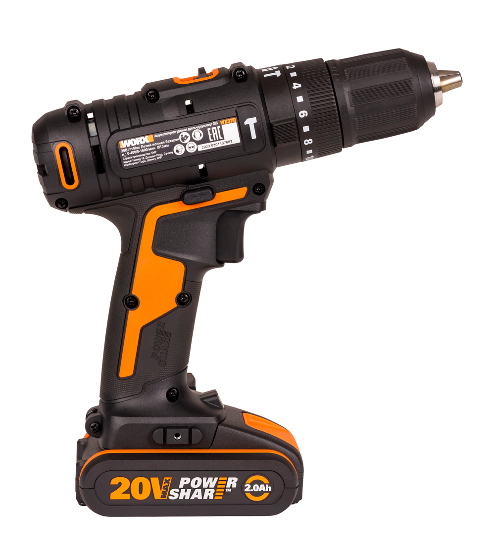 Дрель-шуруповерт ударная аккумуляторная WORX WX370