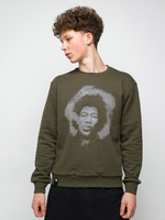 Свитшот с принтом JH хаки