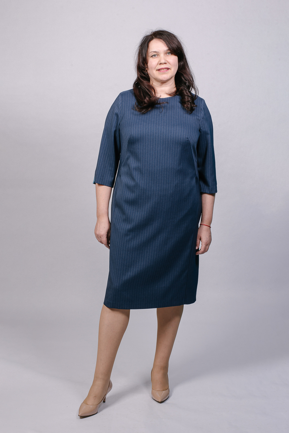 Платье женское 2951АП, Серо-голубой #87СГ052951АП