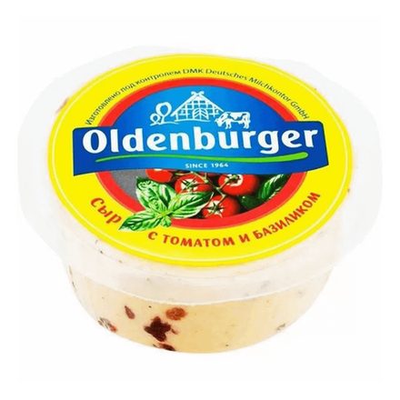и Сыр 350гр Oldenburger томатом и базиликом 50% цилиндр ТМ 1/6