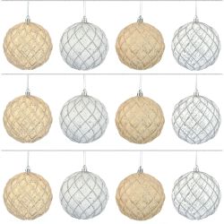 GAEM Набор из 12шт Украшение новогоднее Шар "Восточная сказка", D8 см, L35 W26 H9 см