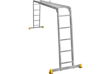 Лестница-трансформер "АЛЮМЕТ" 4х5 алюминиевая (T455)
