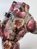 Демисезонный комбинезон с кнопками на спине (девочка) гранаты