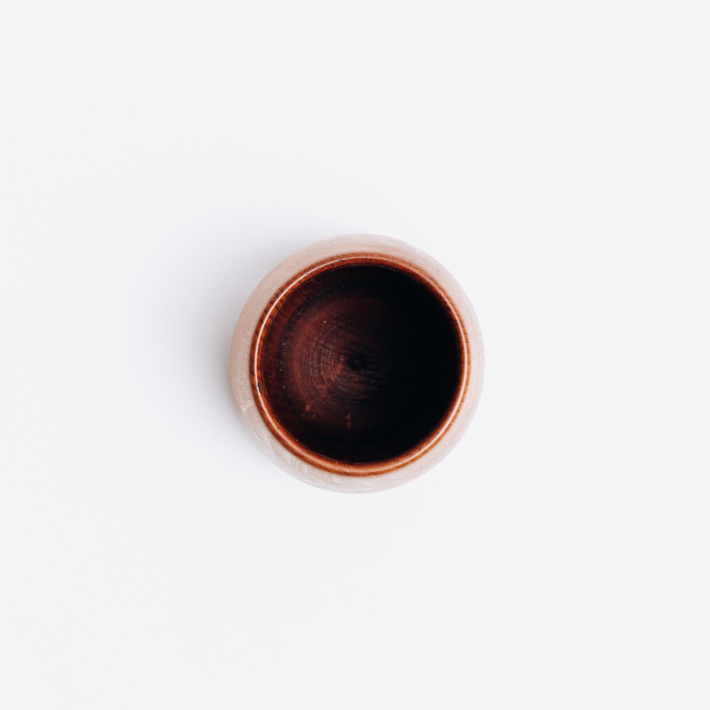 Деревянная кружка, стакан из дерева кедра для чая, кваса и других напитков 300 мл. C62