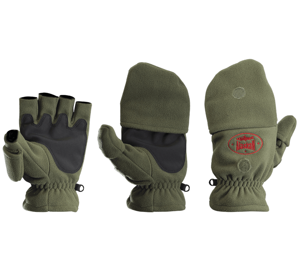 Перчатки-варежки Alaskan Colville (черный/бардовый/хаки)