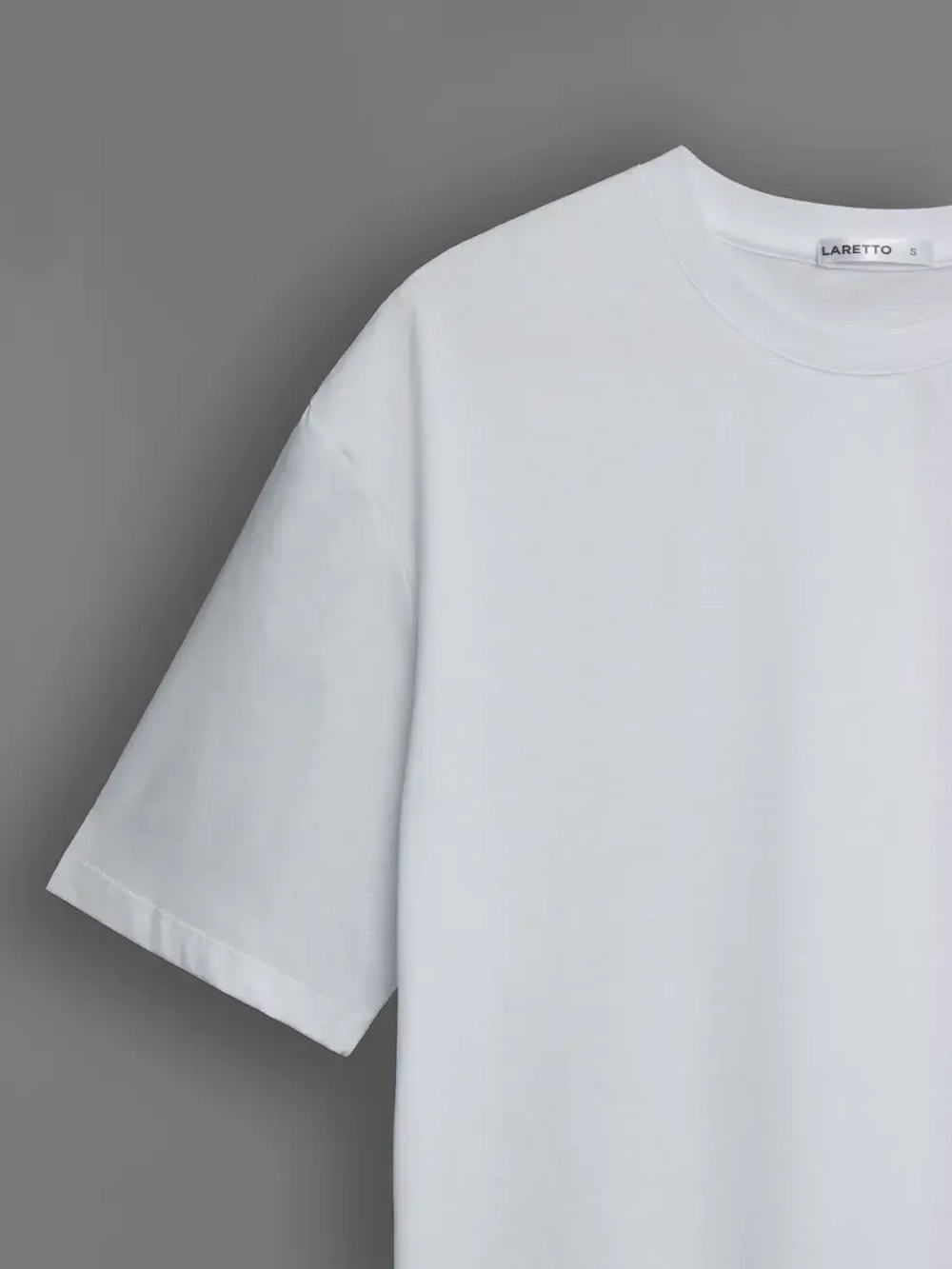 Белая футболка мужская повседневная однотонная хлопок