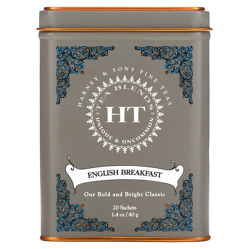 Harney & Sons, HT Tea Blends, английский завтрак, 20 чайных пакетиков, 40 г (1,4 унции)