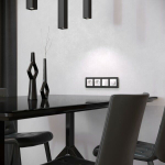 Рамка на 4 поста Platinum (черный алюминий)