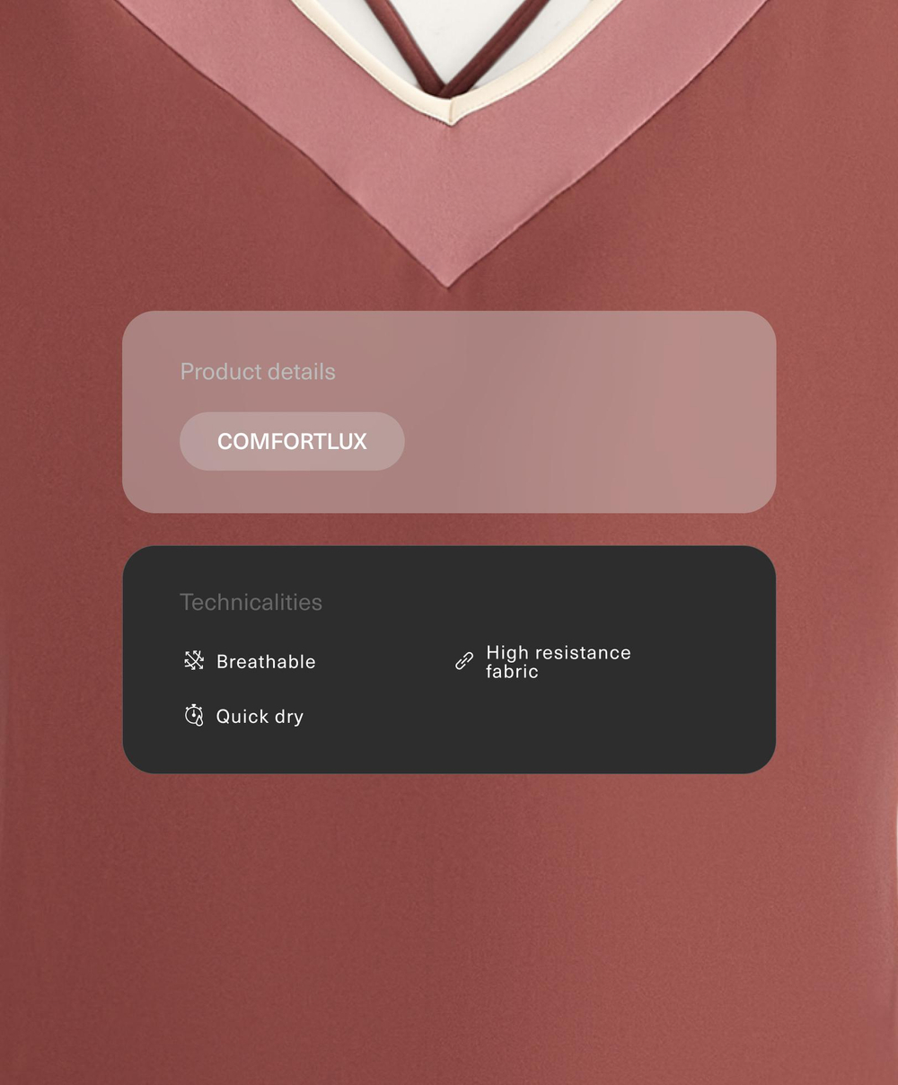 Oysho Длинный комбинезон Comfortlux с блоками, линялый махагон