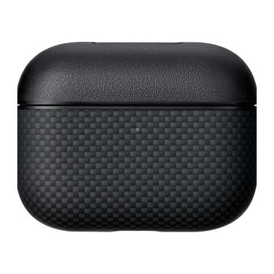 Арамидный чехол MagSafe PITAKA для AirPods Pro 3 Тонкий гибридный чехол из арамидного волокна и полиуретановой кожи