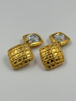 Клипсы с кристаллами Chanel