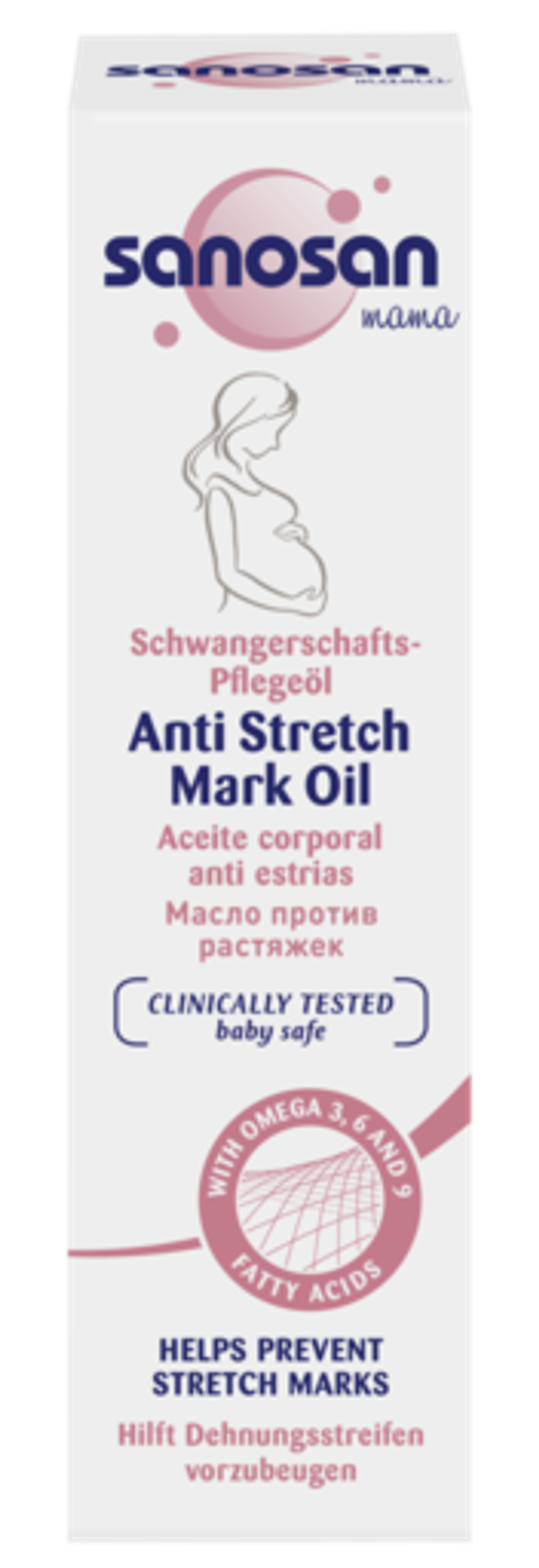 Масло против растяжек Sanosan mama 100 мл
