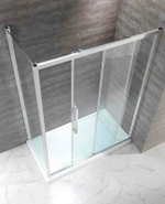 Душевой уголок Cezares Lux Soft 120x100 LUX-SOFT-W-AH-1-120/100-C-Cr-IV профиль Хром стекло прозрачное