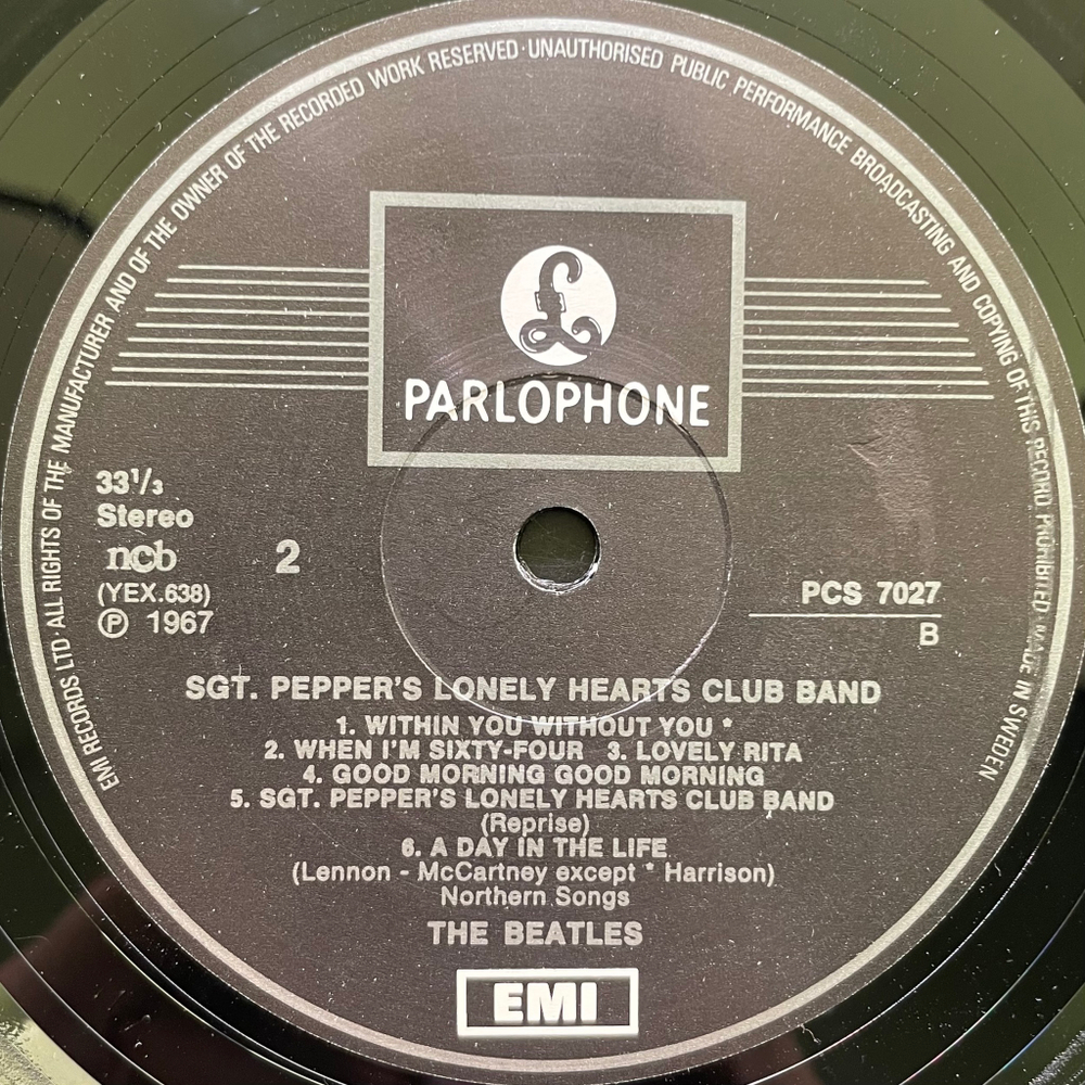 The Beatles ‎– Sgt. Pepper's Lonely Hearts Club Band (Швеция)
