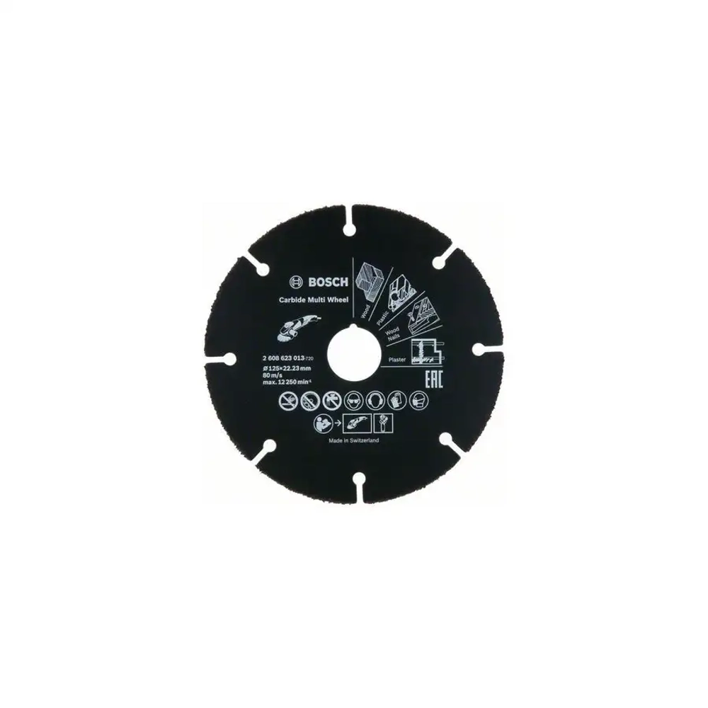 Отрезной диск Carbide Multi Wheel по дереву, 125 мм BOSCH 2608623013