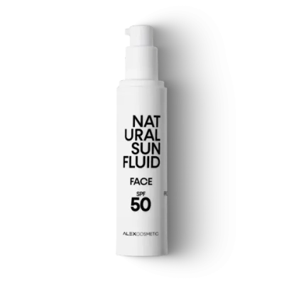 NATURAL SUN FLUID FACE SPF 50 - Солнцезащитный флюид для лица с 100% минеральным UV-фильтром, 50 мл