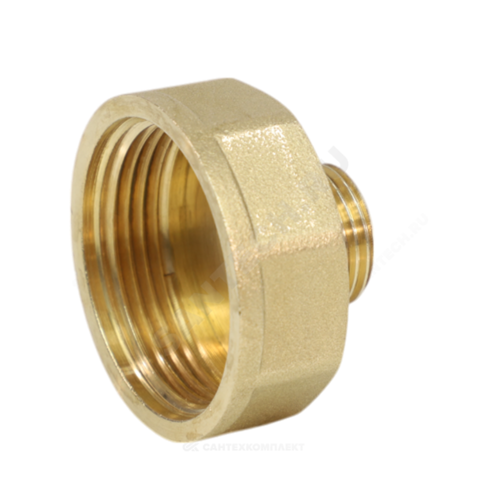 Переход латунь Ду 15х10 (1/2"х3/8") ВР/НР VALFEX VF.592.L.012.038
