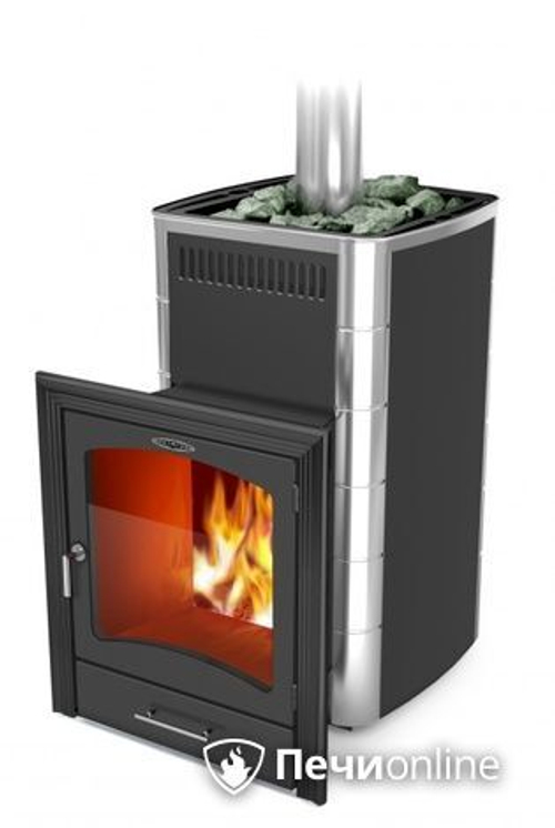 Дровяная печь-каменка TMF Калина II Inox БСЭ антрацит НВ ПРА