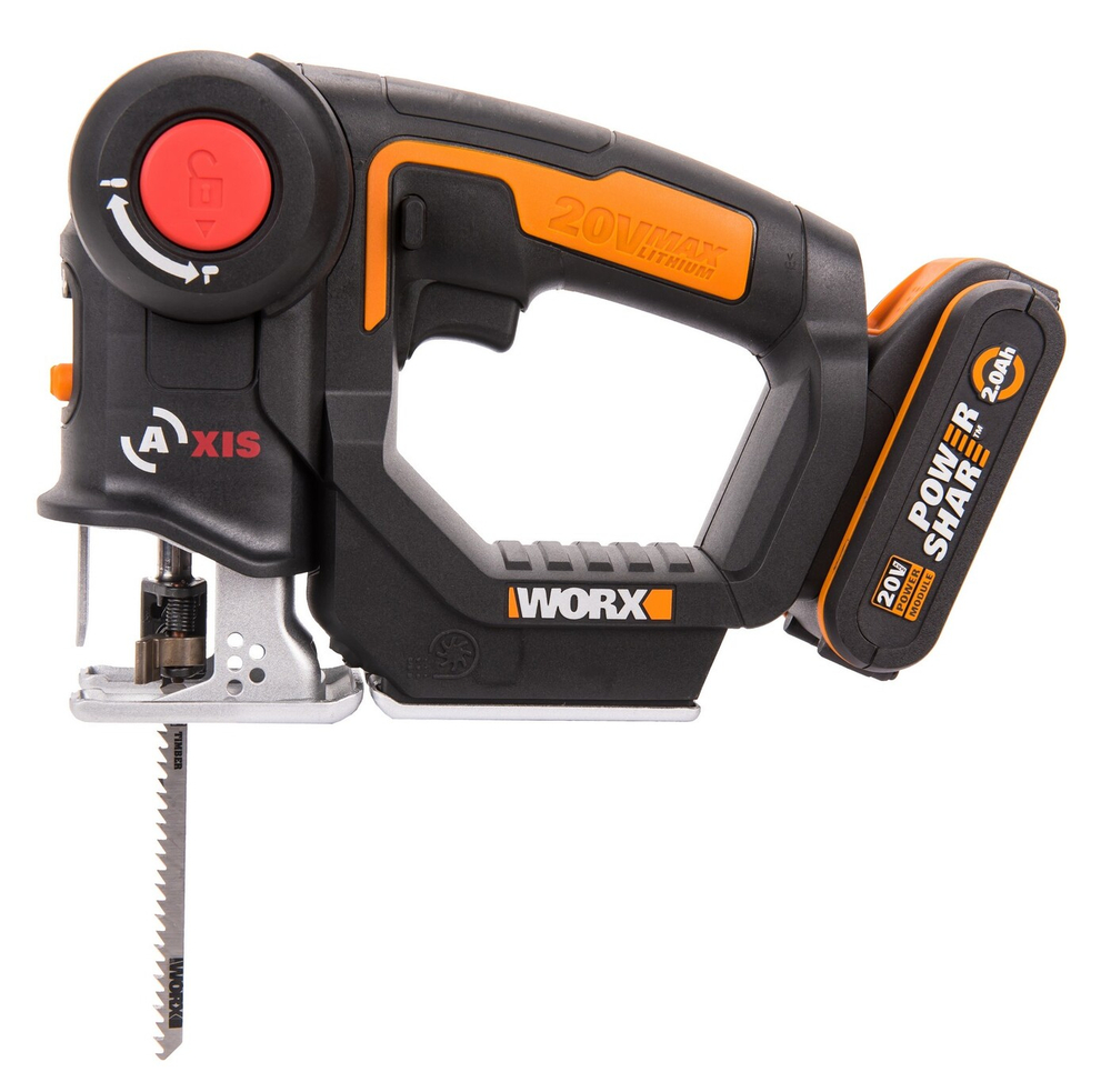 Лобзик-сабельная пила аккумуляторный WORX WX550 Axis