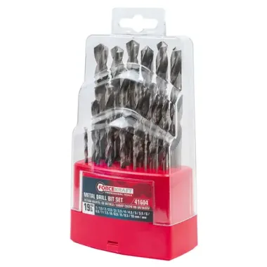 Сверла по металлу, набор 19пр. (1-10мм) FORCEKRAFT FK-41604