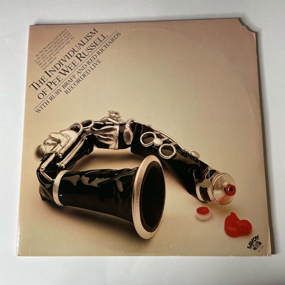 Винтажная виниловая пластинка LP Pee Wee Russell With Ruby Braff And Red Richards, The Individualism Of Pee Wee Russell (USA 1978)