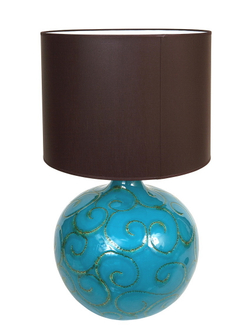 Элитная лампа настольная Marrocos голубая от Sporvil