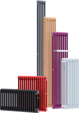 Радиатор трубчатый Rifar Tubog TUB 2057-10-RAL 3033 K7 (цвет RAL 3033, подключение боковое)