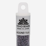Японский бисер TOHO Round 15/0 (№90), металлизированный, непрозрачный глянцевый