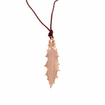 Колье лист Ester Bijoux Остролист LF32A-RG BR