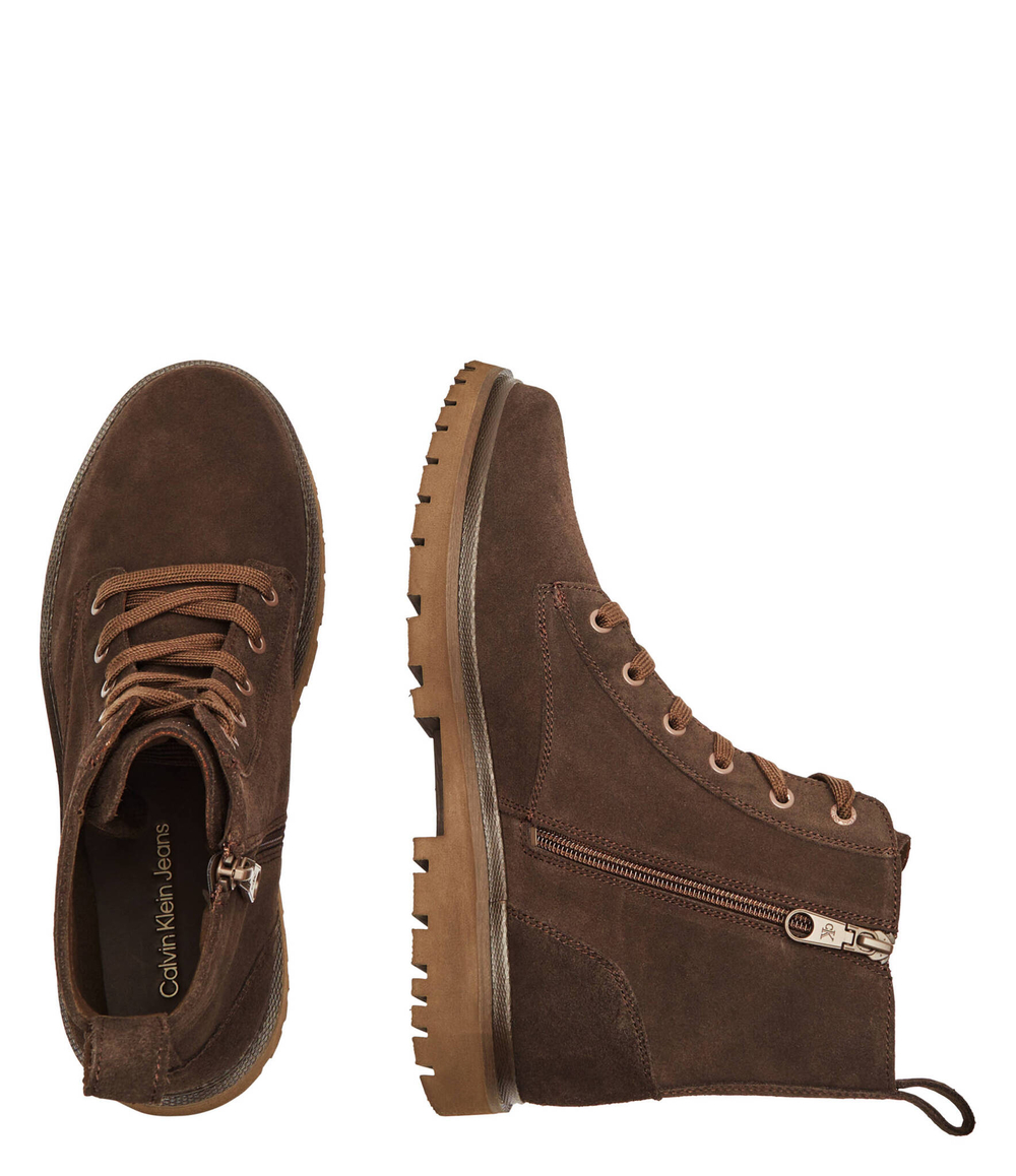 Кожаные трапперы CALVIN KLEIN JEANS - коричневый(YM0YM01070)