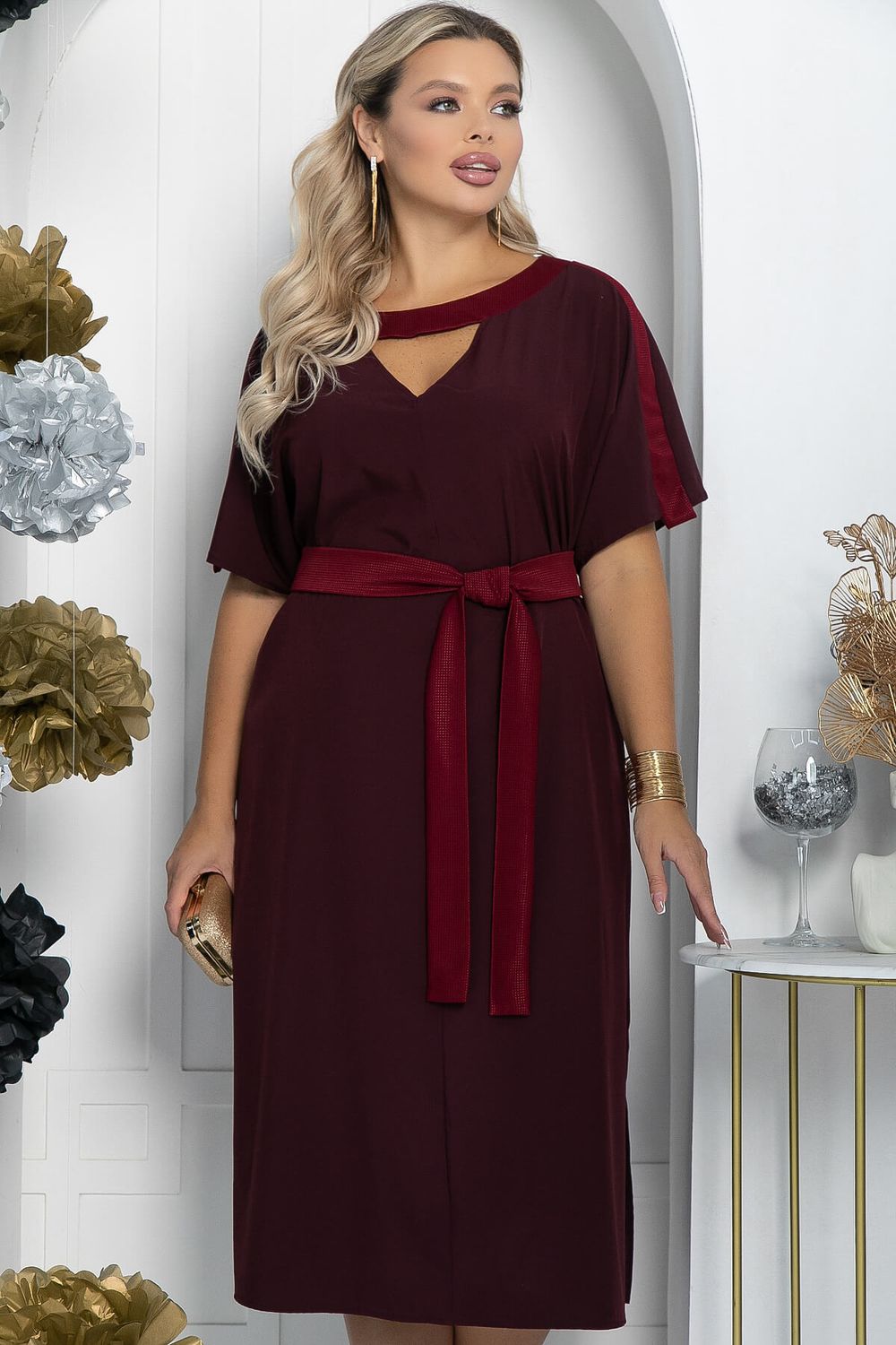 Платье Сказка (бордовое) П11678 LT Collection