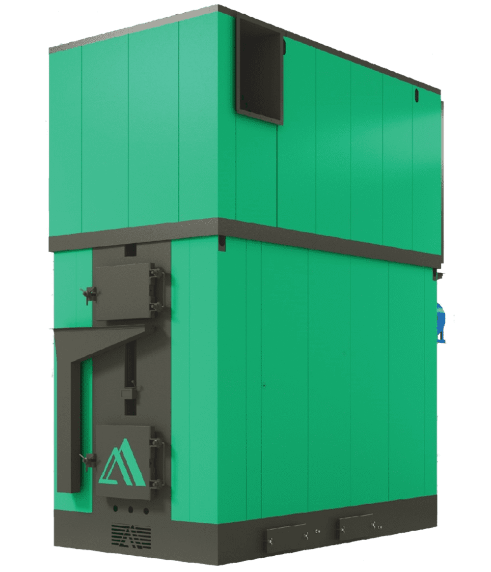 Водогрейные котлы на щепе, опилках, коре, торфе и других отходах