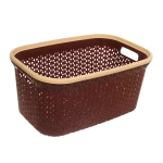 Корзина для белья Плетенка 40л прямоугольная без крышки (Ар-пласт)