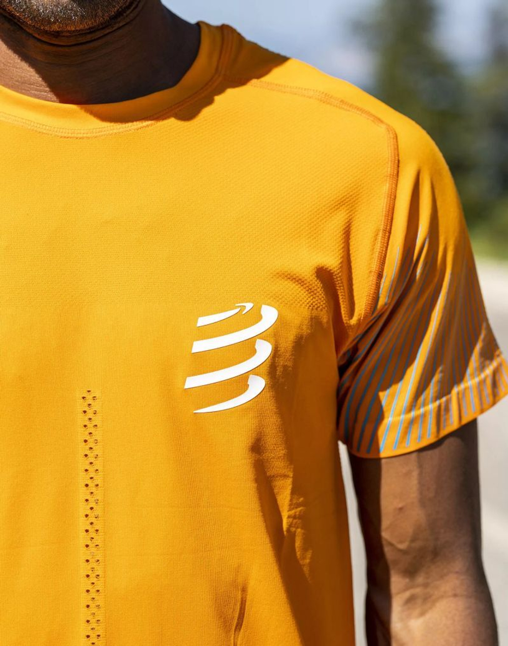 Теннисная футболка Compressport Performance SS Tshirt - Orange