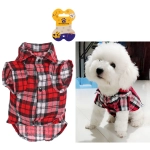 Кофта - рубашка фланелевая для мелких пород собак и кошек «BRO Style», цвет красный, р 3XL