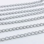 Цепочка, сталь, размер звена 5*3,7 мм, цена за 1 метр