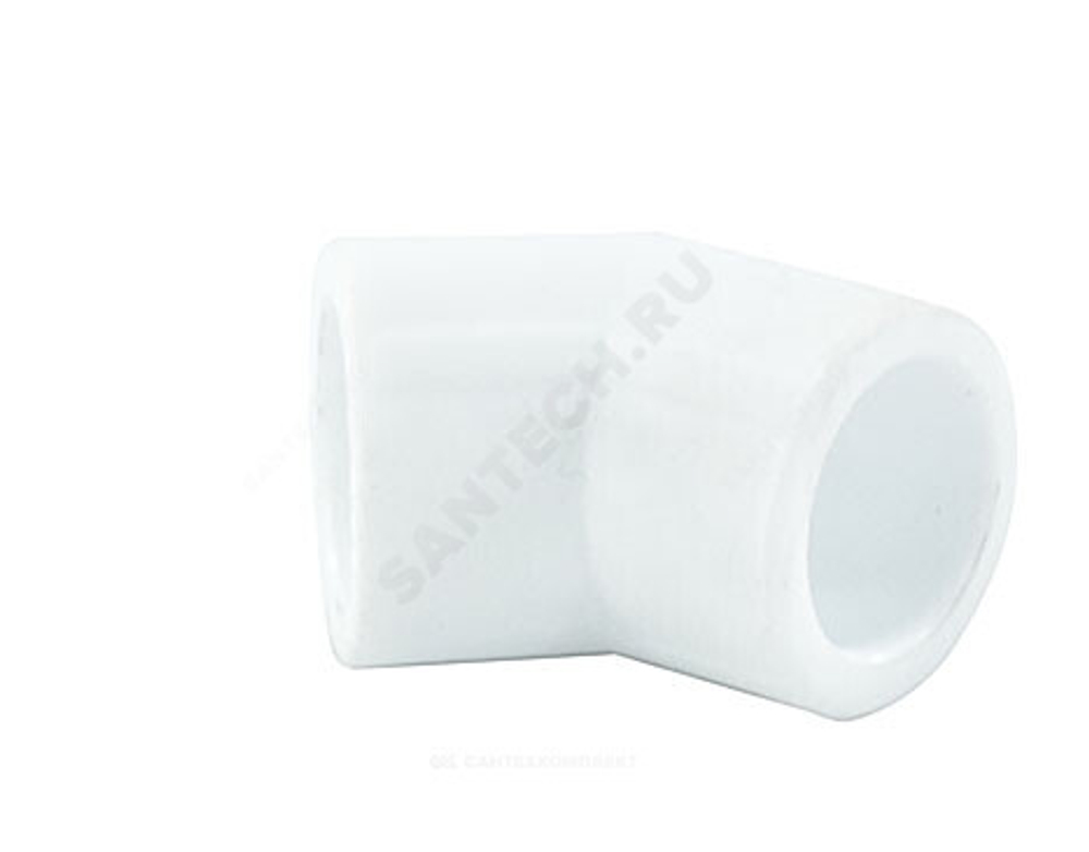 Угольник PP-R белый Дн 25х45гр PRO VALFEX 10107025-PRO