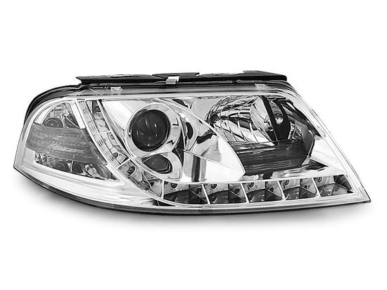 Передние фары tru drl chrome для VW Passat B5 GP