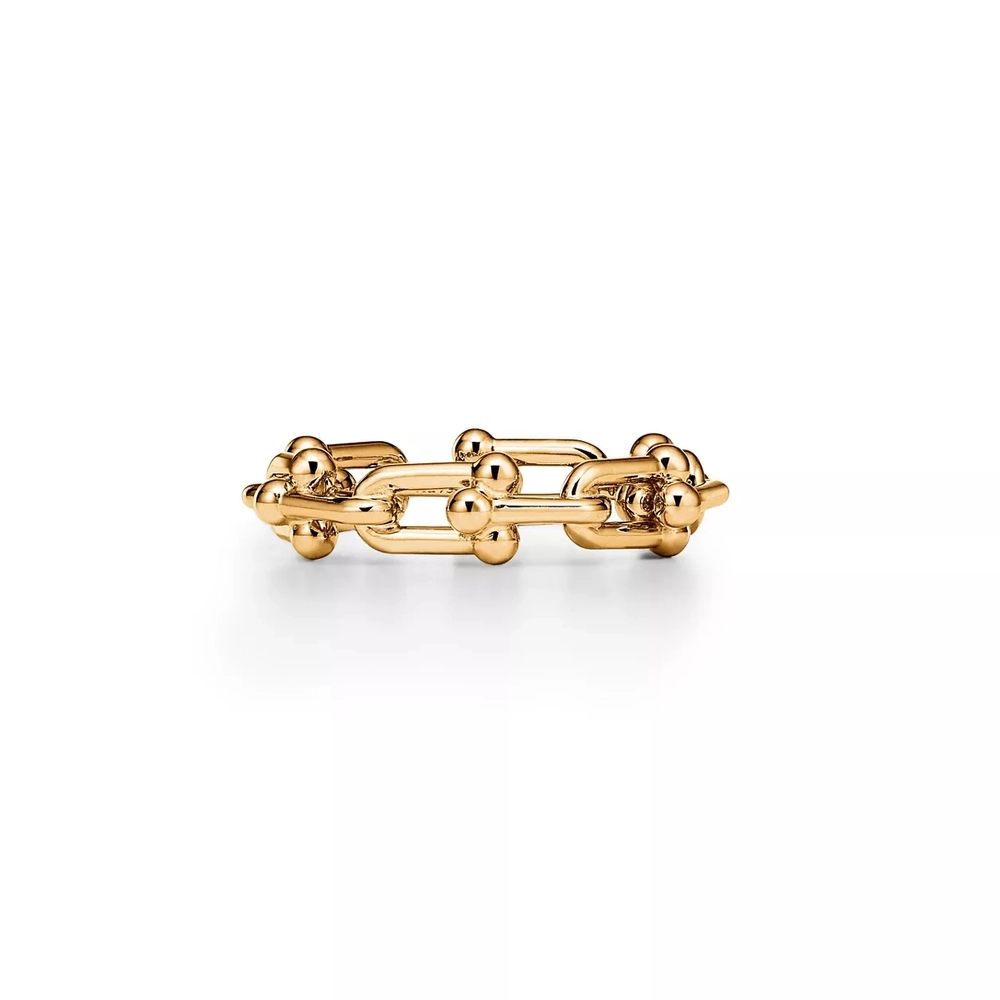 Кольцо из жёлтого золота 18k,Tiffany 💠Hard Wear micro