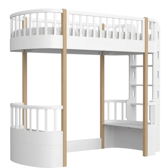 Кровать-чердак Classic (белый)