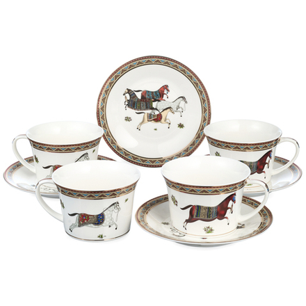 ЧАЙНЫЙ НАБОР LEFARD "PASSAGE" ПАССАЖ НА 4 ПЕР. 8 ПР. 250 МЛ, РАЗНОЦВЕТНЫЙ (КОР=8НАБ.)