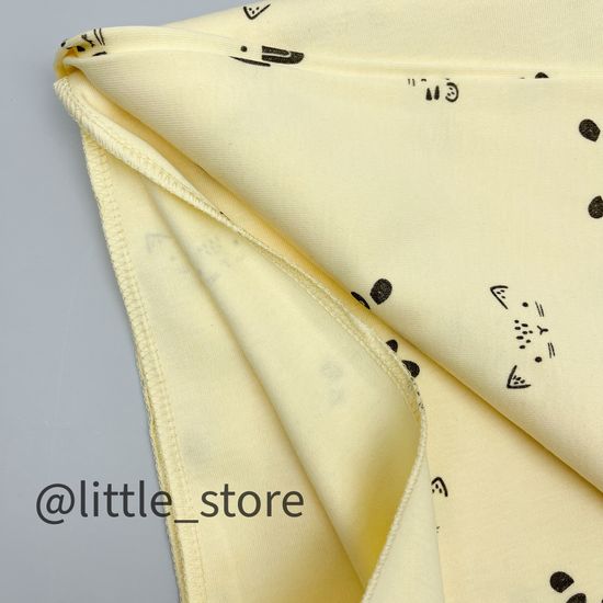 Пеленка хлопковая "Бежевое сафари" св желтая