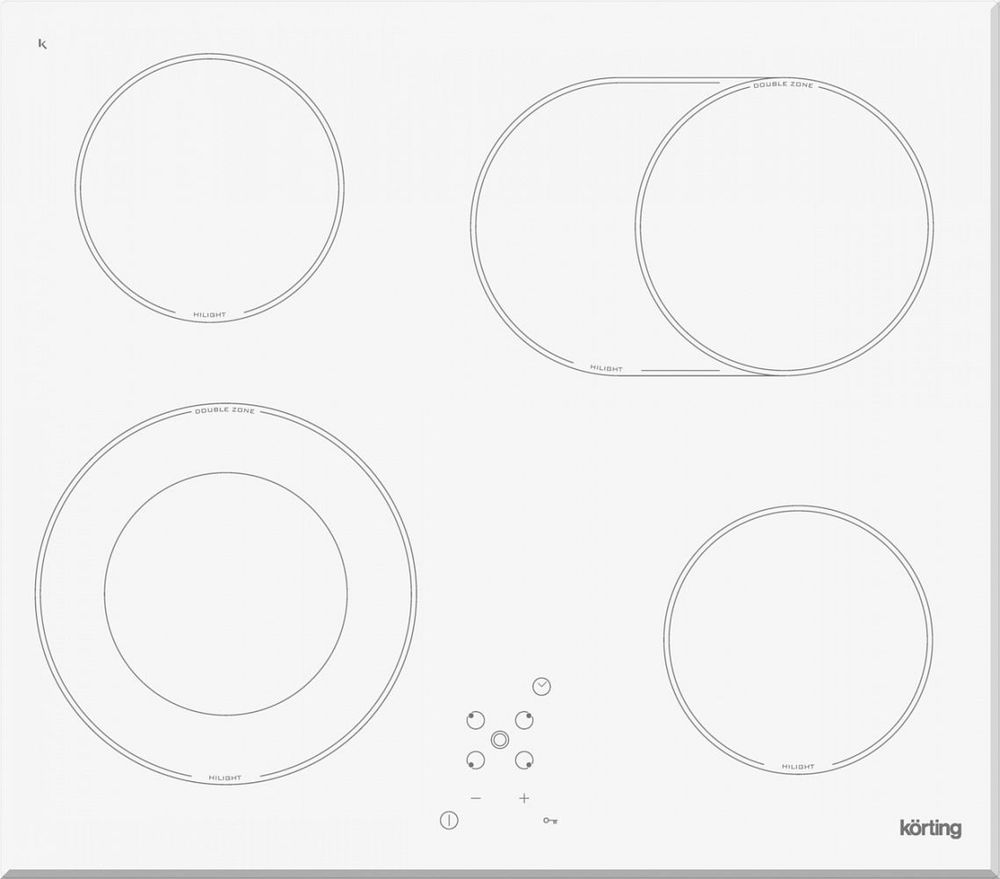 Электрическая варочная панель Korting HK 62051 BW